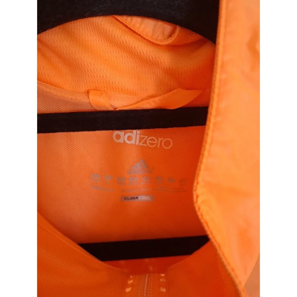 ADIDAS ADIZERO Climacool Formation Orange Unisex Windebreaker Jacket Size XL